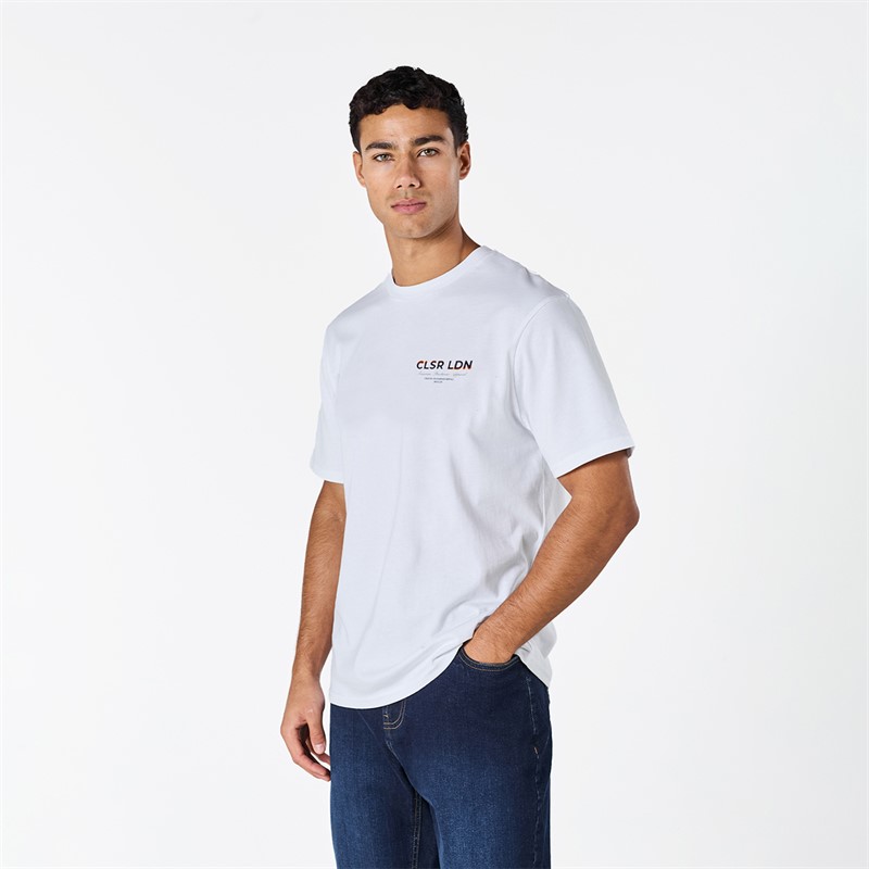 Closure London Mens Closure Relaxed Heat Map T-Shirt White