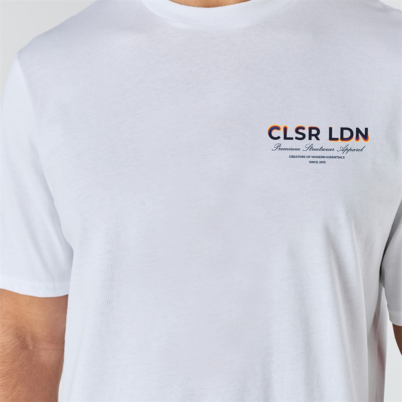 Closure London Mens Closure Relaxed Heat Map T-Shirt White