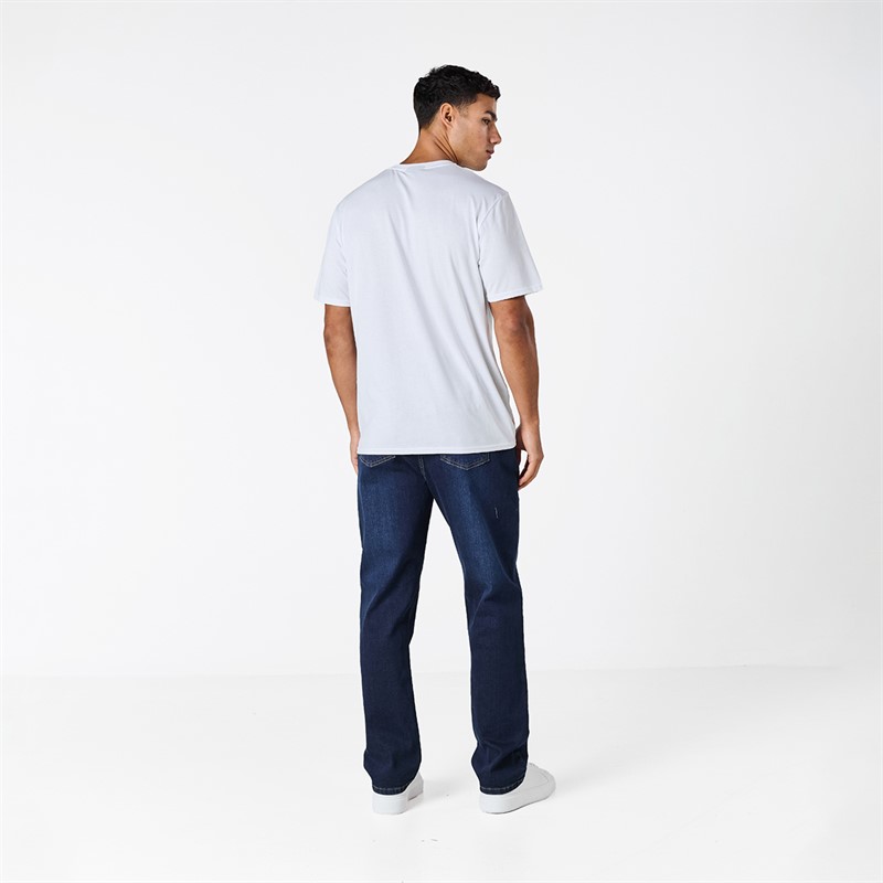 Closure London Mens Closure Spray Paint Teddy T-Shirt White