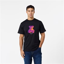 Closure London Mens Closure Heat Map Teddy T-Shirt Black