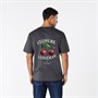 Closure London Mens Closure Relaxed Vintage Cherry T-Shirt Charcoal