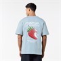 Closure London Mens Relaxed Strawberry T-Shirt Sky Blue