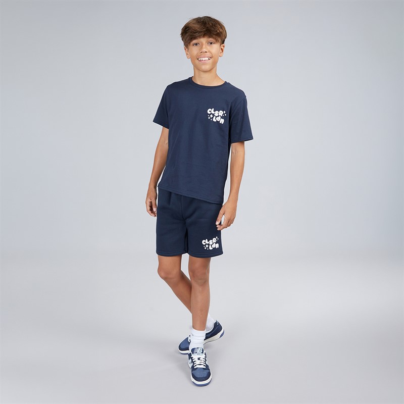 Closure London Boys Lightening Day T-Shirt And Shorts Set Navy
