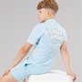 Closure London Boys Scribble Worldwide T-Shirt And Shorts Set Sky Blue