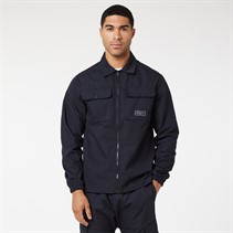 Closure London Mens Utility Overshirt Navy