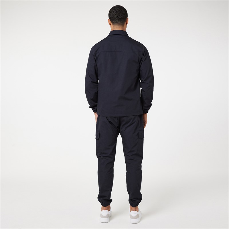 Closure London Mens Utility Overshirt Navy