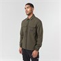 Closure London Mens Utility Overshirt Khaki 013