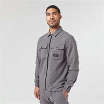 Closure London Mens Utility Overshirt Charcoal 005