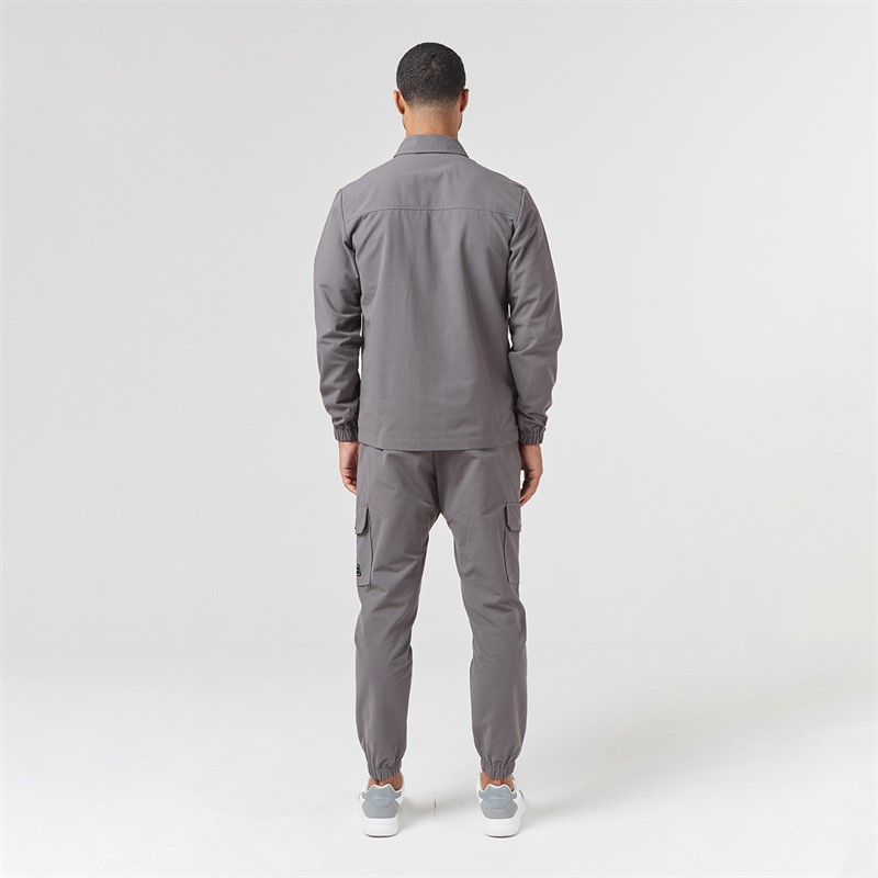 Closure London Mens Utility Overshirt Charcoal 005
