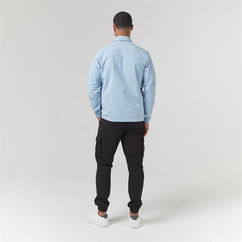 Closure London Mens Utility Overshirt Light Blue 030