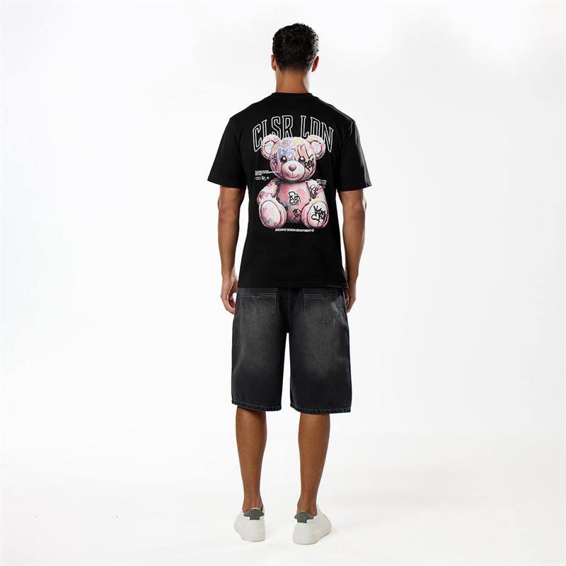 Closure London Mens Graffiti T-Shirt Black