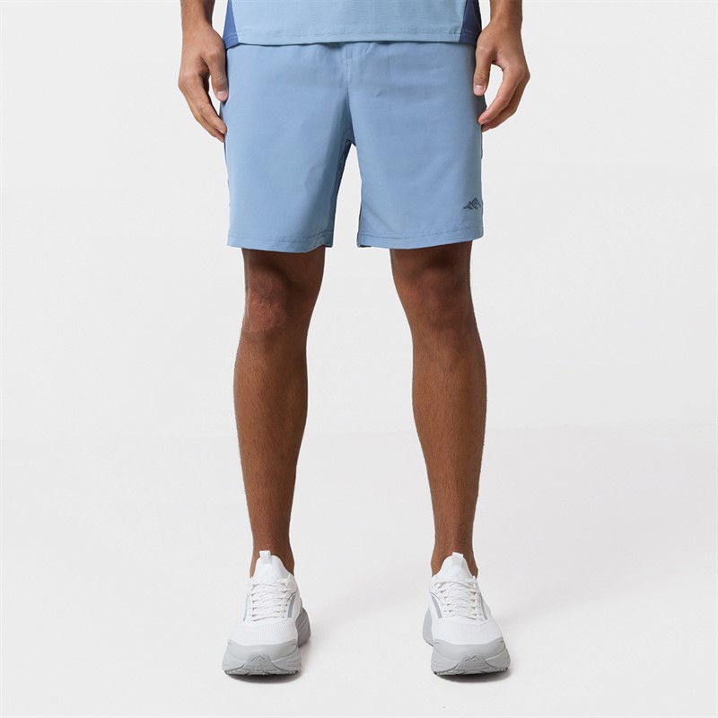 Closure London Mens Colourblock T-Shirt And Shorts Set Light Blue
