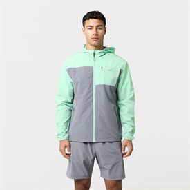 Buy Closure London Mens Winderbreaker And Shorts Set Iron Grey/Mint