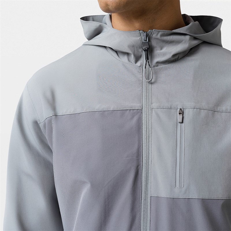 Closure London Mens Winderbreaker And Shorts Set Iron Grey/Mint