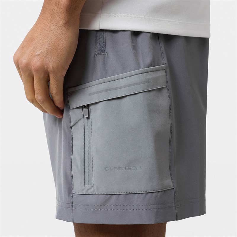 Closure London Mens Winderbreaker And Shorts Set Iron Grey/Mint