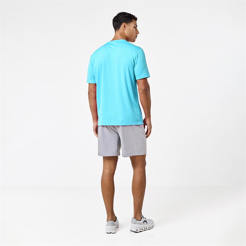 Closure London Mens Poly T-Shirt And Shorts Set Aqua/Grey