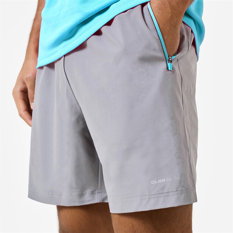 Closure London Mens Poly T-Shirt And Shorts Set Aqua/Grey