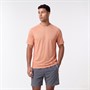 Closure London Mens Adapt T-Shirt And Shorts Set Peach/Grey