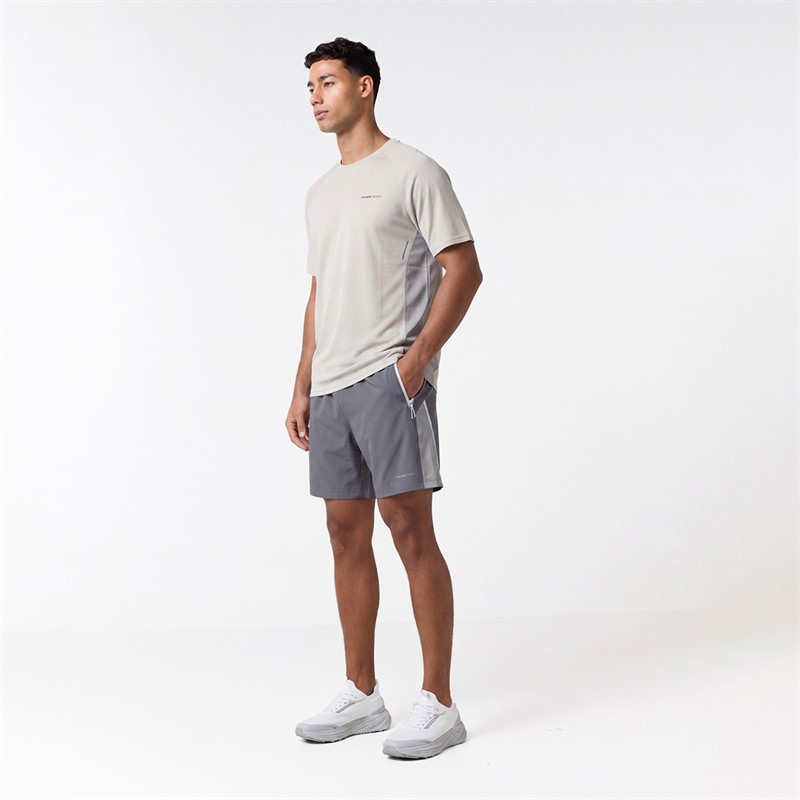 Closure London Mens Adapt T-Shirt And Shorts Set Stone/Ice Grey