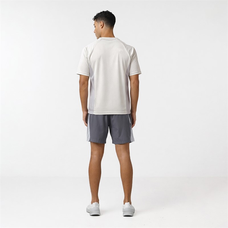 Closure London Mens Adapt T-Shirt And Shorts Set Stone/Ice Grey