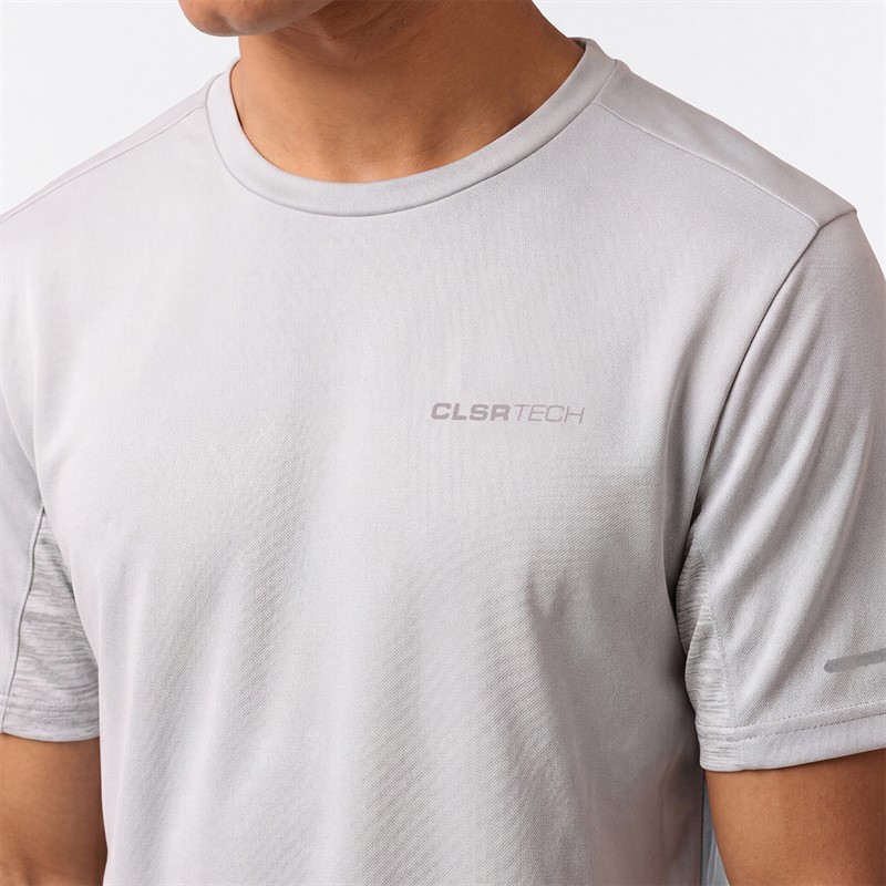 Closure London Mens Space Dyet T-Shirt And Shorts Set Ice Grey