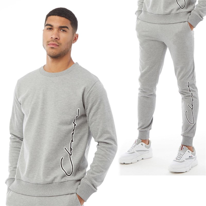 mens crew neck tracksuit