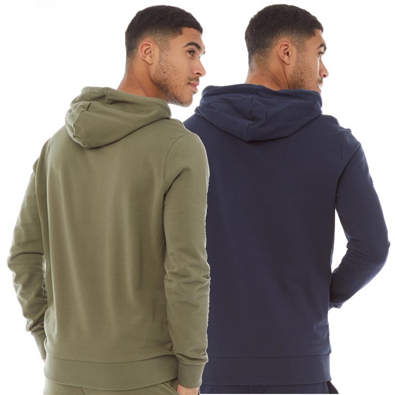 Closure London Męskie Bluza z Kapturem Granatowy