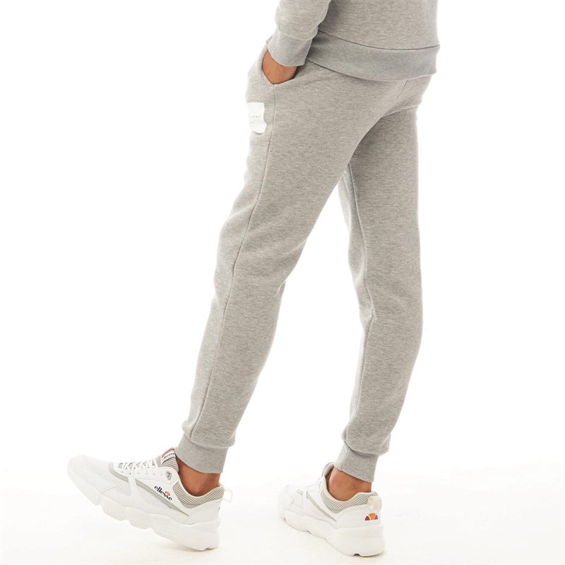 Closure London Mens Box Logo Joggers Grey Marl