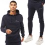 Closure London Męskie Mini Script Zestaw do Joggingu Granatowy