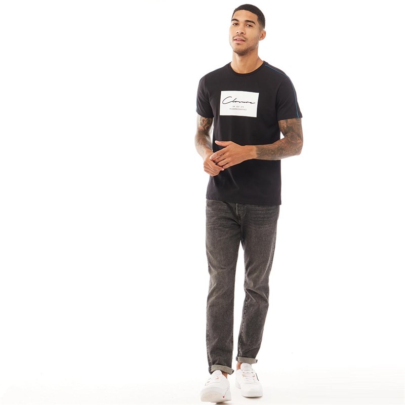 Closure London Heren T-Shirt Zwart