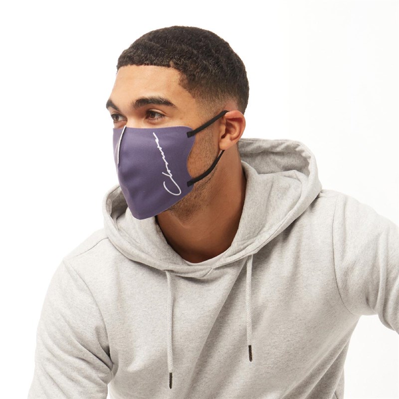 Buy Closure London Mens Three Pack Face Masks Navy/Charcoal/Khaki