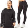 Closure London Womens Mini Script Hoodie And Leggings Set Black