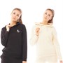 Closure London Womens Signature Two Pack Hoodies Black/Stone