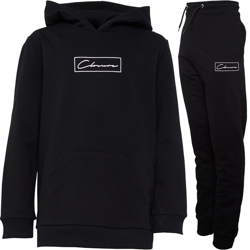 Buy Closure London Junior Boys Hoodie And Joggers Set Black