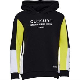 Closure London Jongens Colourblock Hoodie Zwart closure london kopen in de aanbieding