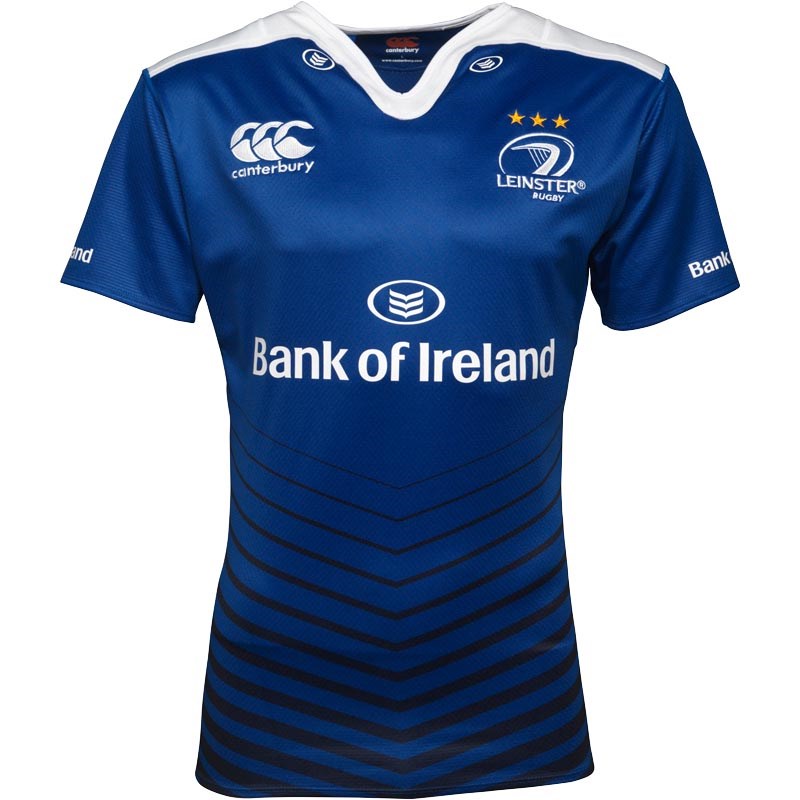 Buy Canterbury Mens Leinster Home Test Rugby Shirt Leinster Blue