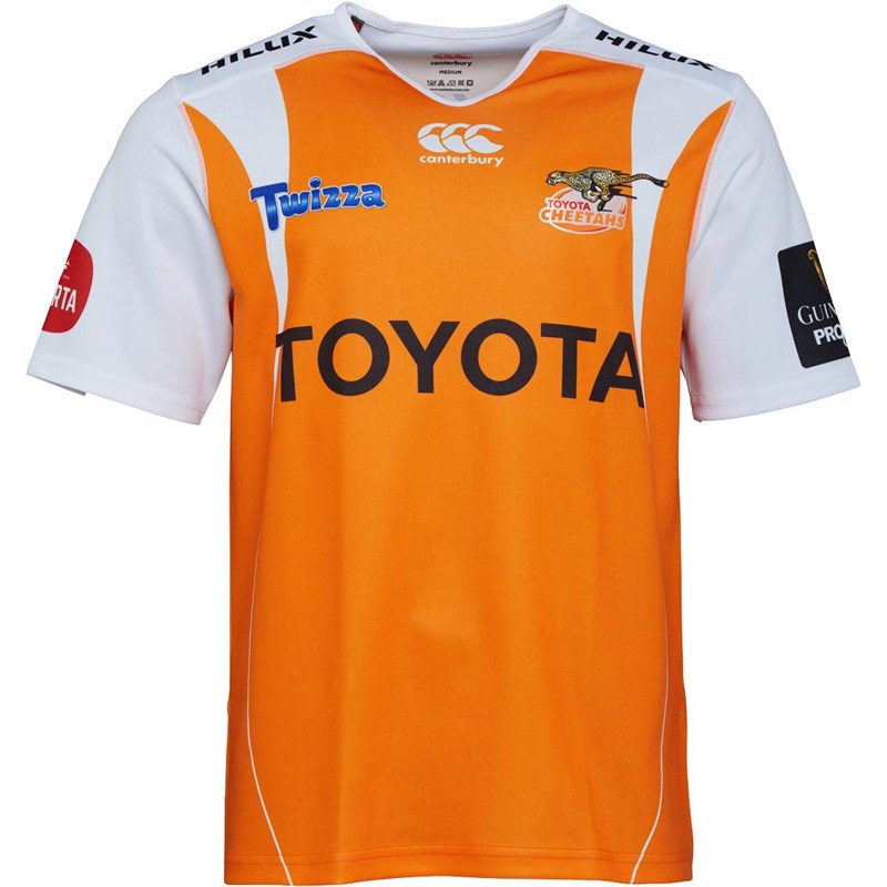 Buy Canterbury Mens Cheetahs 2018 Super Rugby Home Jersey Orange