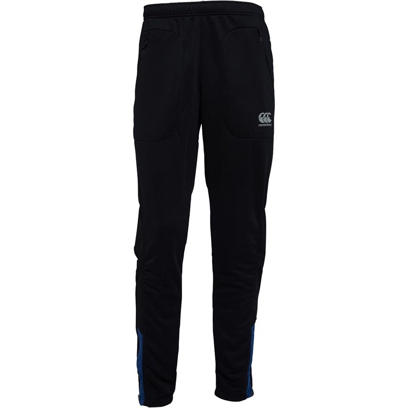 Buy Canterbury Mens VapoDri Poly Knit Tapered Track Pants Jet Black