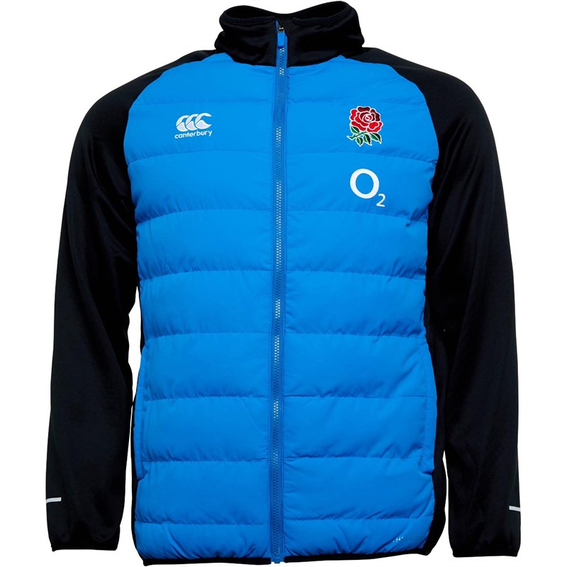 Buy Canterbury Mens England Rugby ThermoReg Hybrid Jacket Directoire Blue