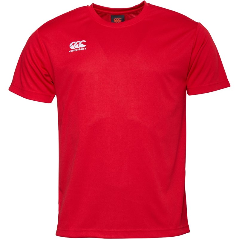 Buy Canterbury Mens CCC Logo T-Shirt Flag Red