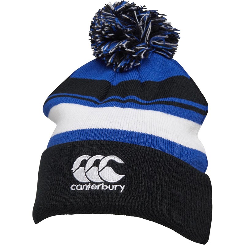 Buy Canterbury Mens Bath Rugby Acrylic Bobble Hat Anthracite