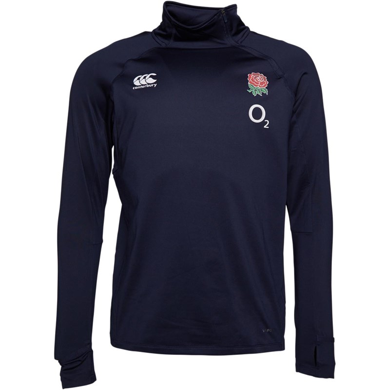 Buy Canterbury Mens England Rugby VapoDri Elite 1st Layer Zip Top Navy ...