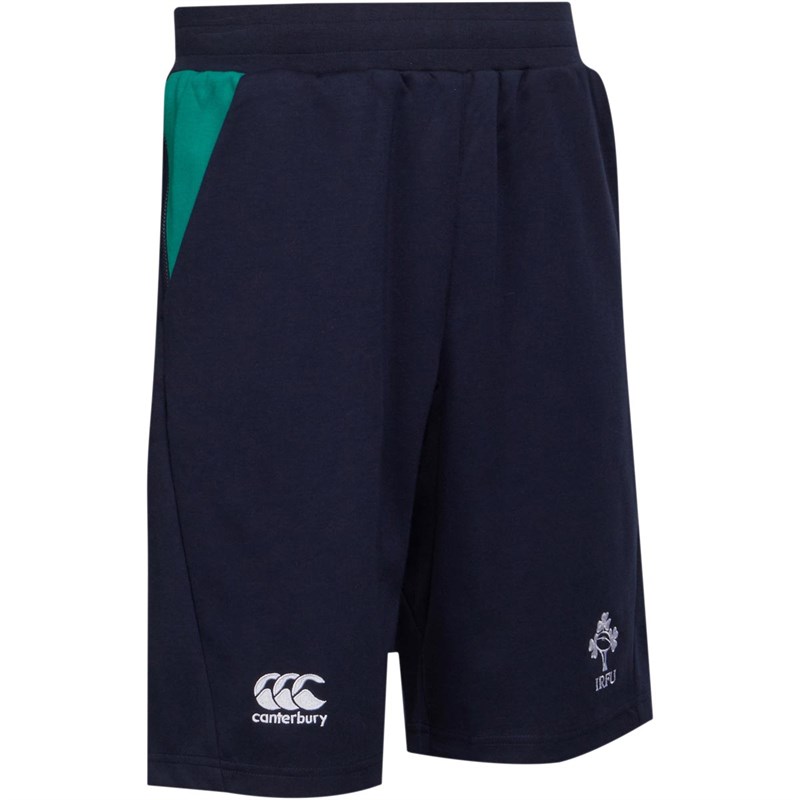 Buy Canterbury Mens Ireland Rugby Vapodri Fleece Shorts Navy Blazer