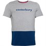 Canterbury Mens Colour Block Logo T-Shirt Classic Marl