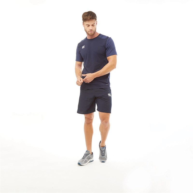 Canterbury Mens Vapodri Woven Gym Shorts Navy