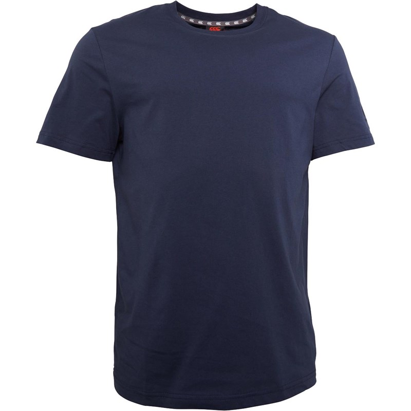 Canterbury Mens Team Sleeve Logo T-Shirt Navy