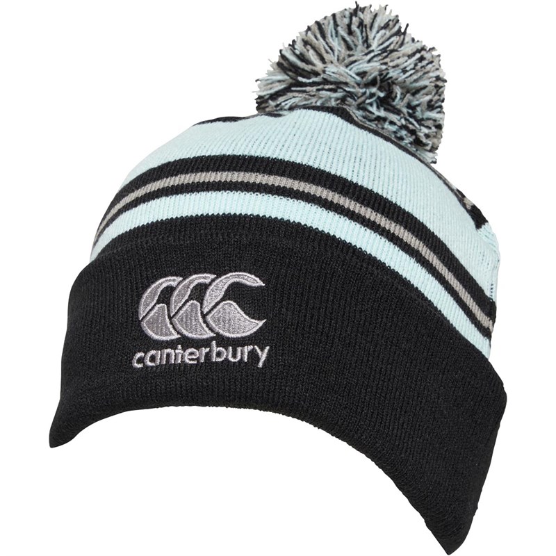 Buy Canterbury Mens Ospreys Rugby Bobble Hat Black