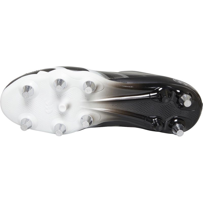 Canterbury Mens Stampede 2.0 SG Soft Ground Rugby Boots Black/White