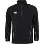 Canterbury Mens Team 1/4 Zip Microfleece Black/White