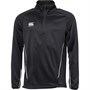 Canterbury Mens Team 1/4 Zip Mid-Layer Training Top Black/White